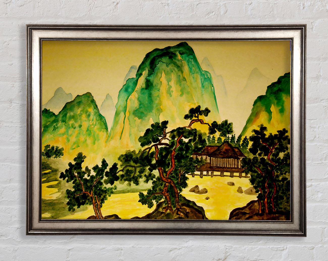 Japanese Bonsai Gardens Framed Print