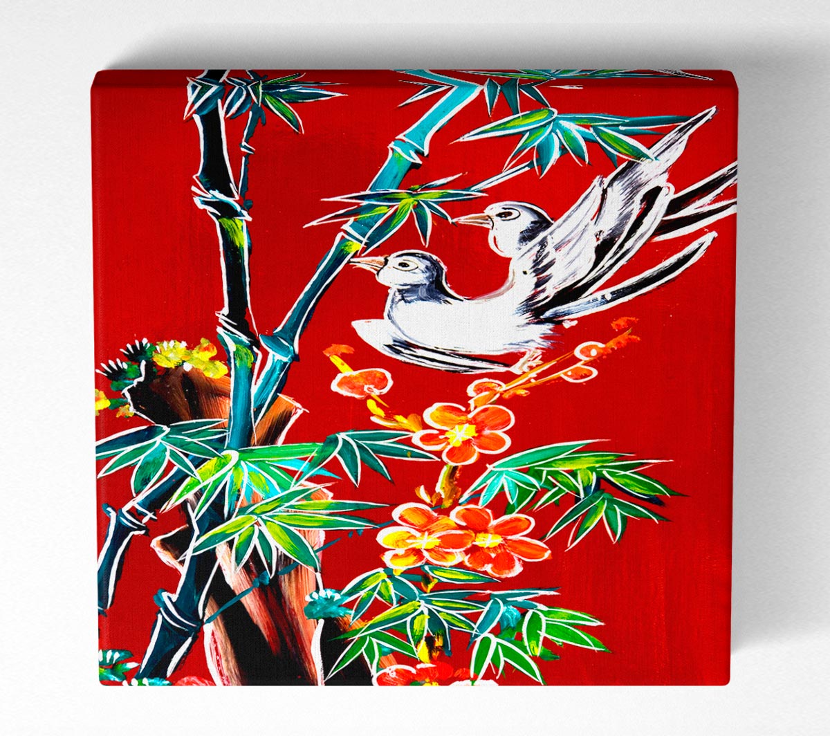 Red Garden Of Doves