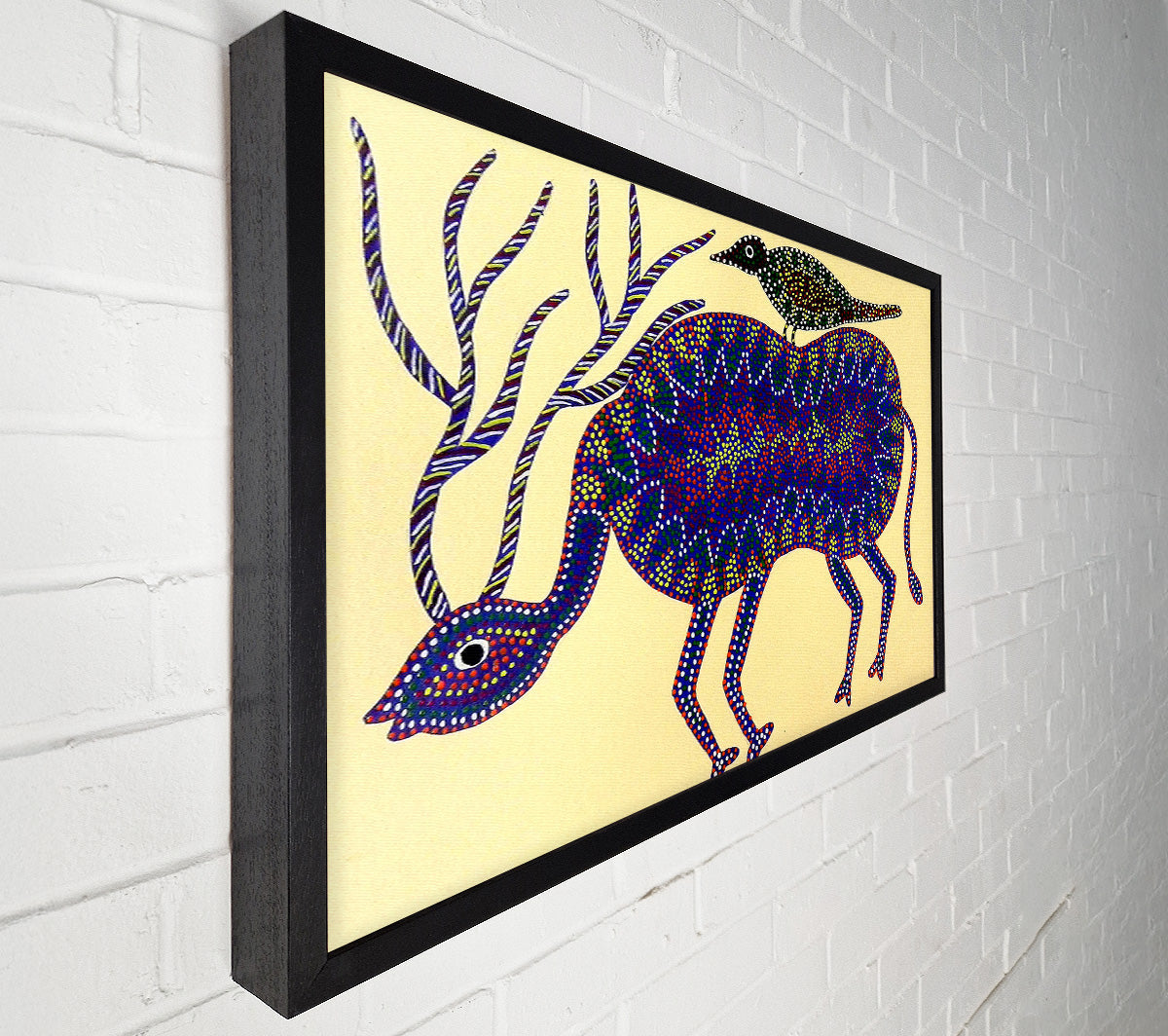 Aboriginal Animals Together Canvas Print