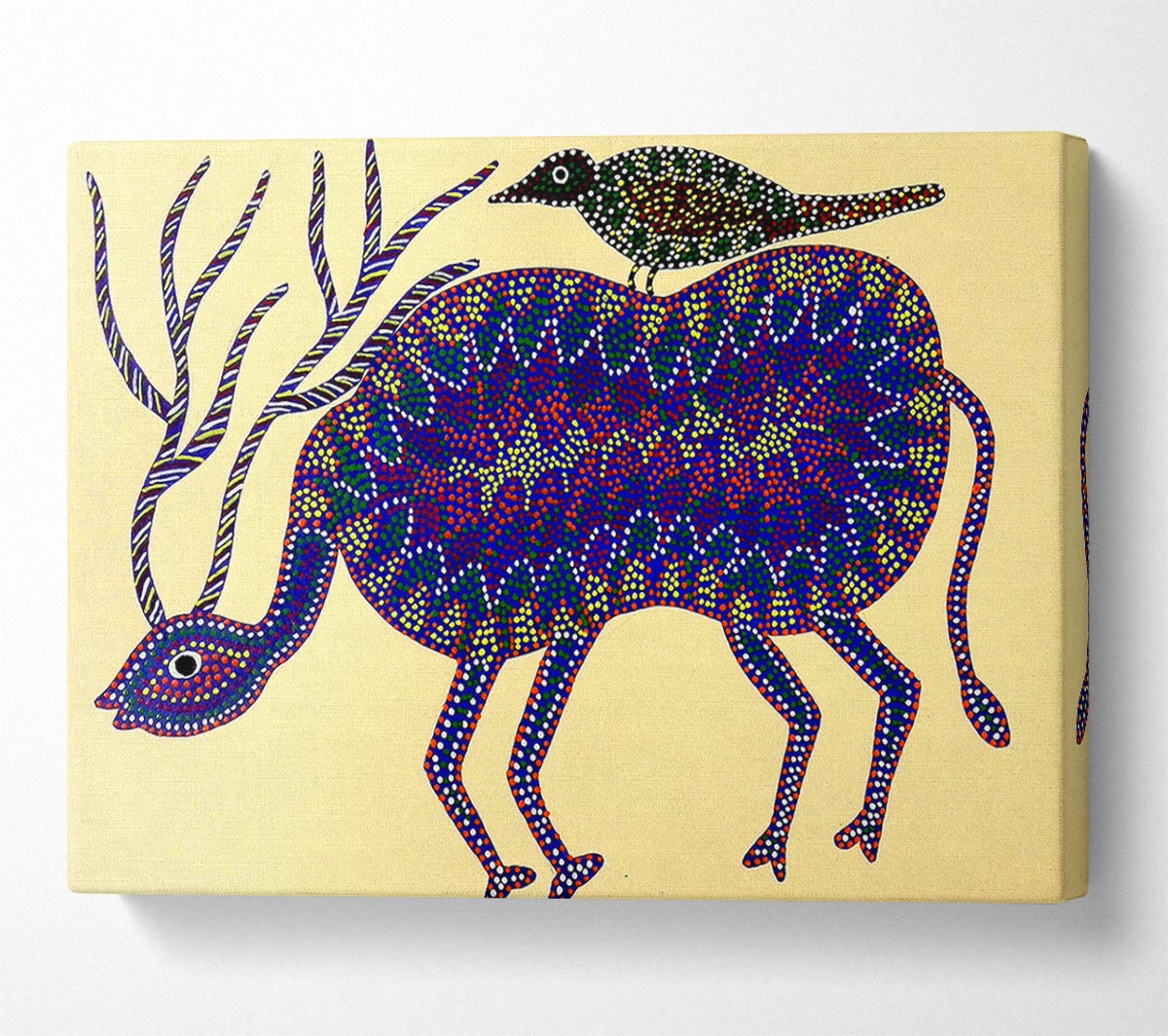 Aboriginal Animals Together Canvas Print