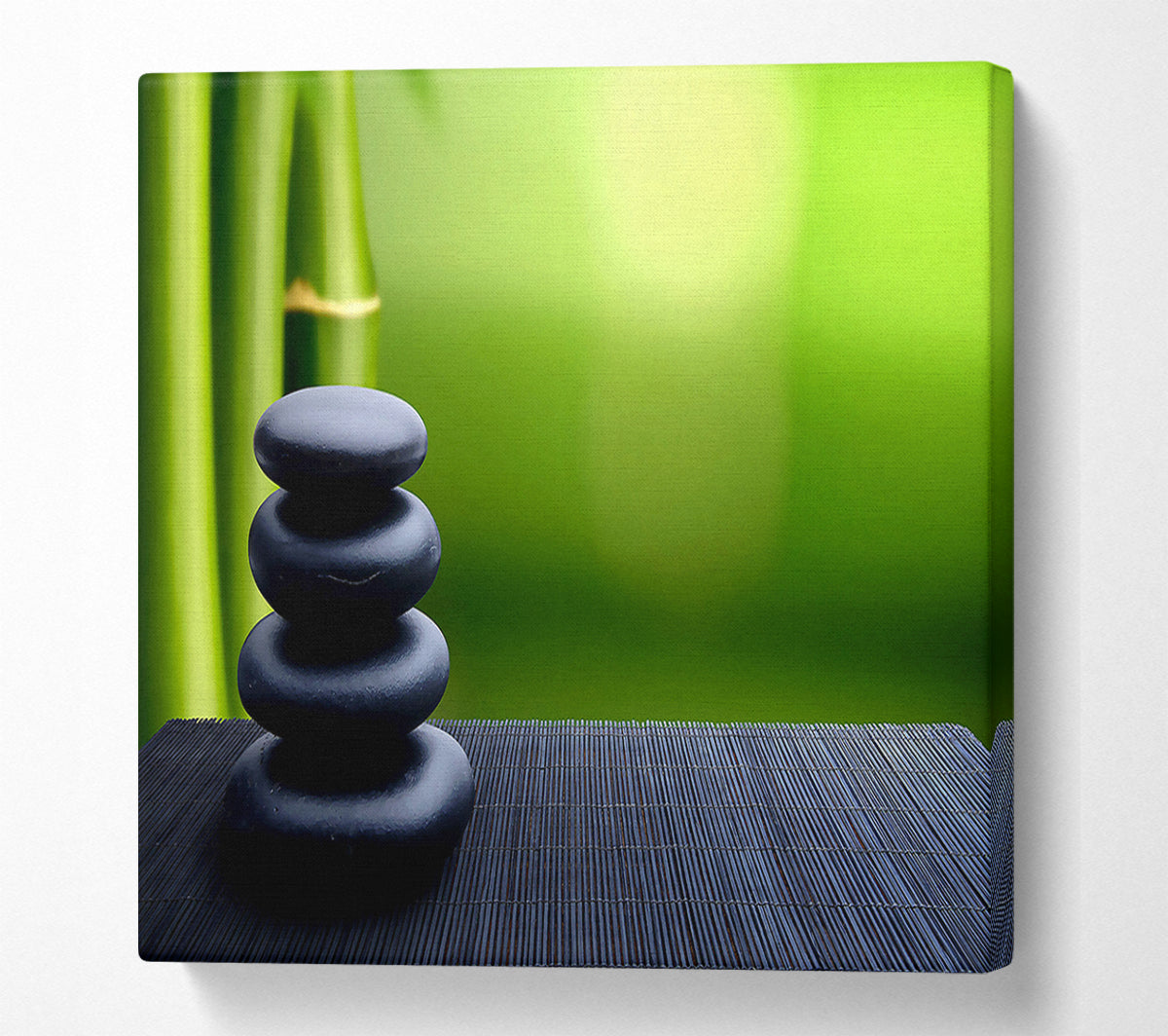 Zen Stones Background Canvas Wall Art