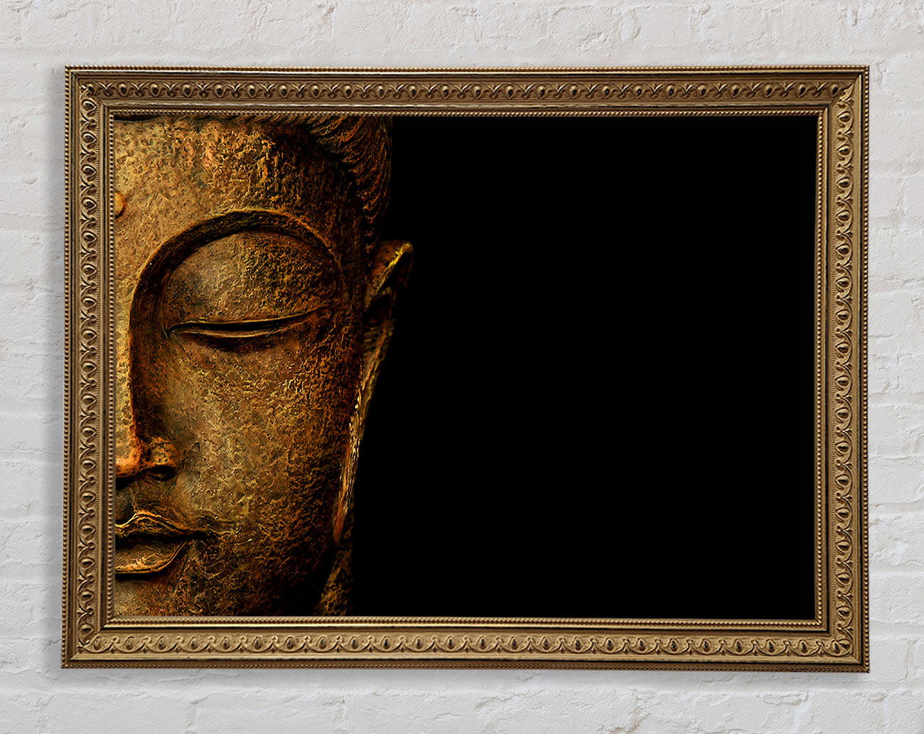 Buddha Profile Framed Print