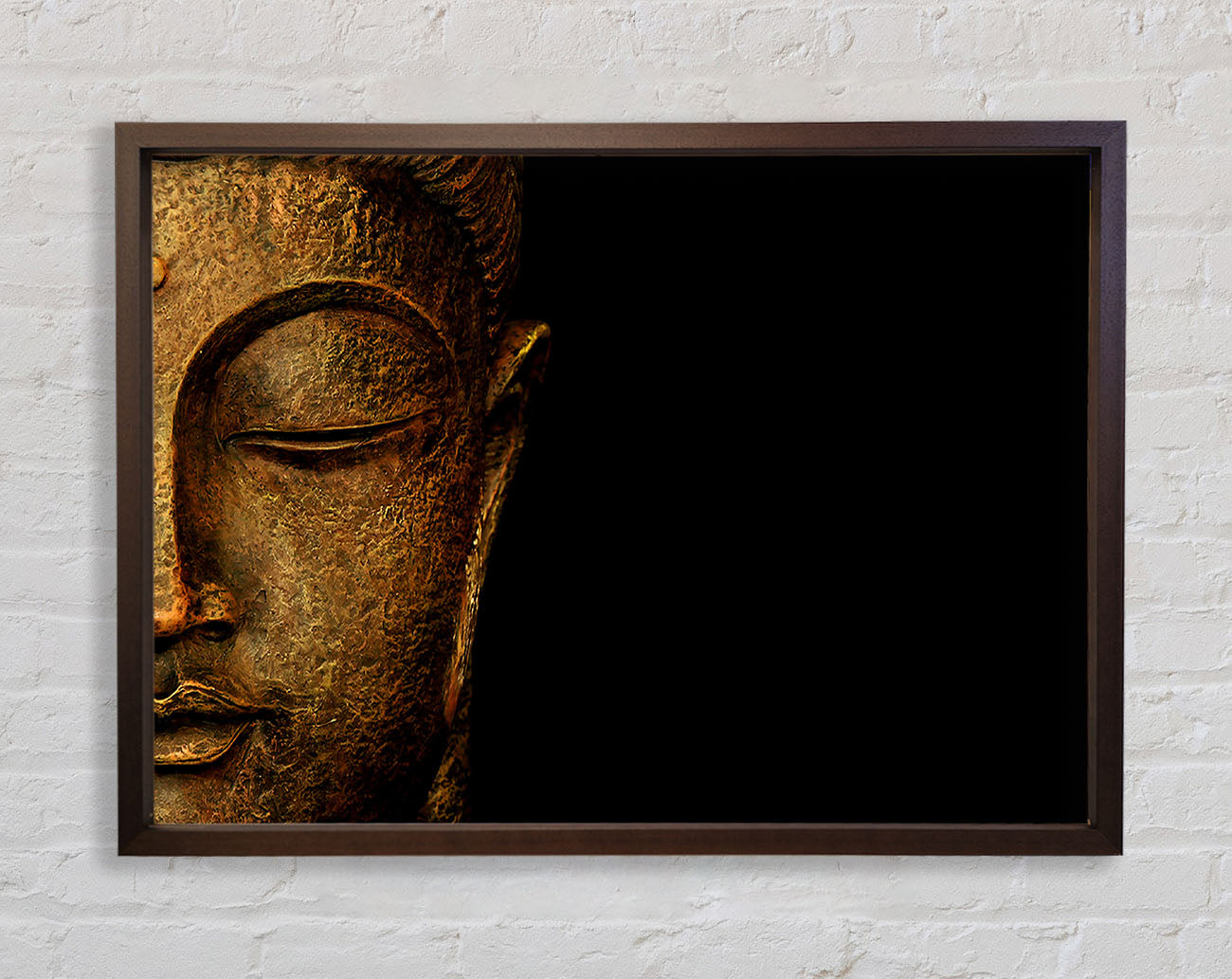 Buddha Profile Framed Print