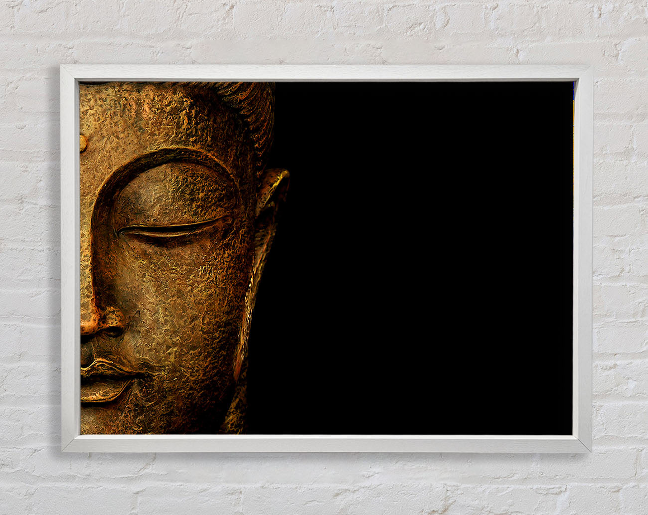 Buddha Profile Framed Print