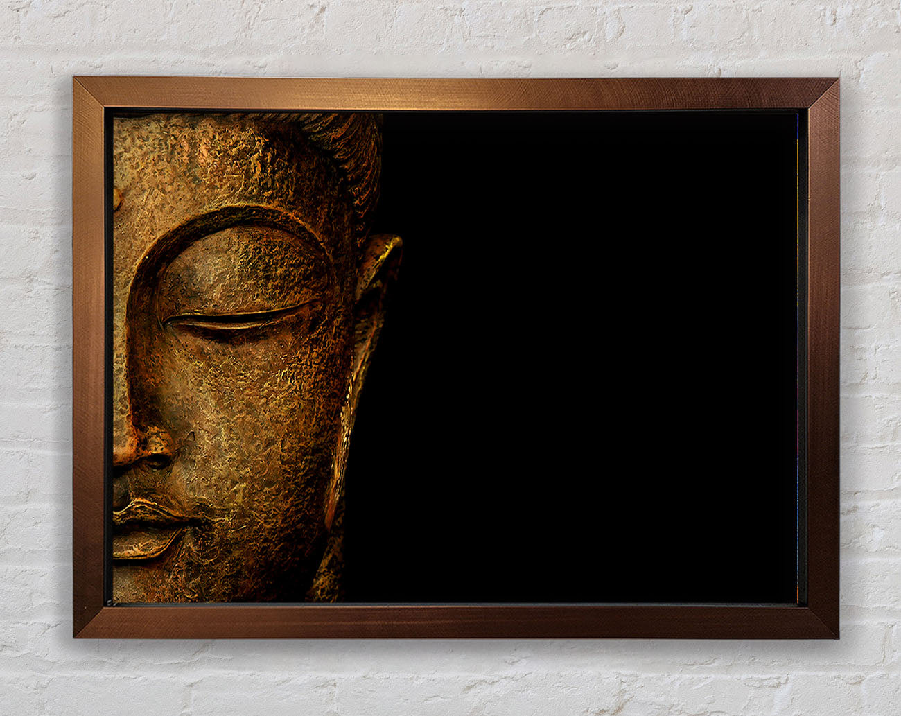 Buddha Profile Framed Print