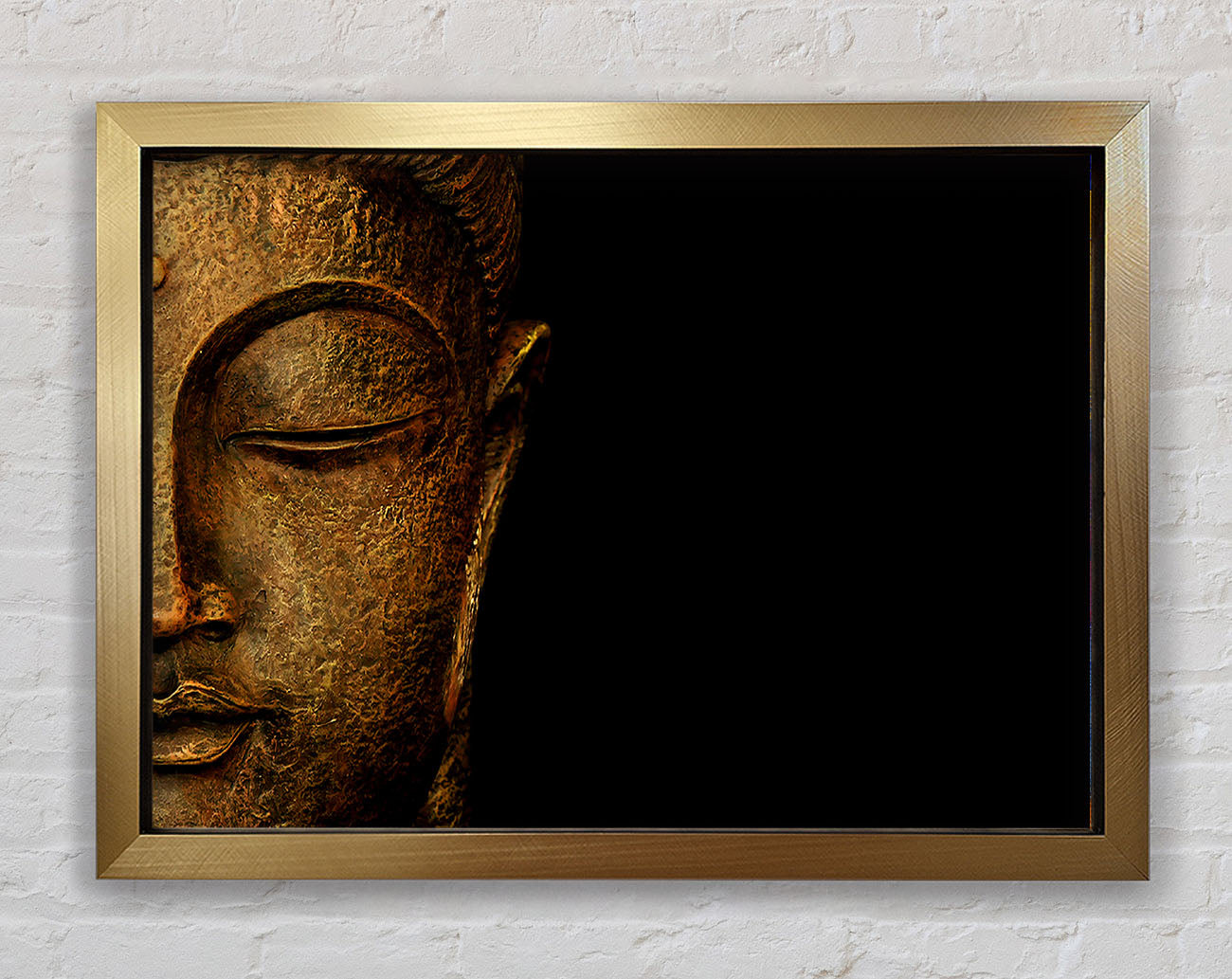 Buddha Profile Framed Print