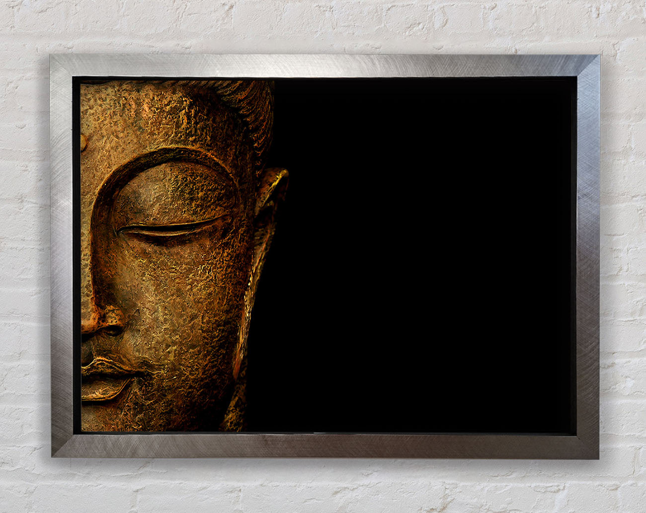 Buddha Profile Framed Print