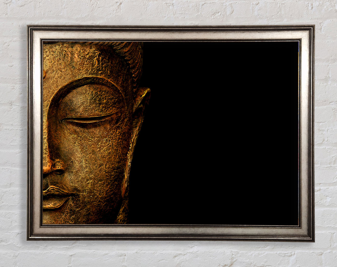 Buddha Profile Framed Print