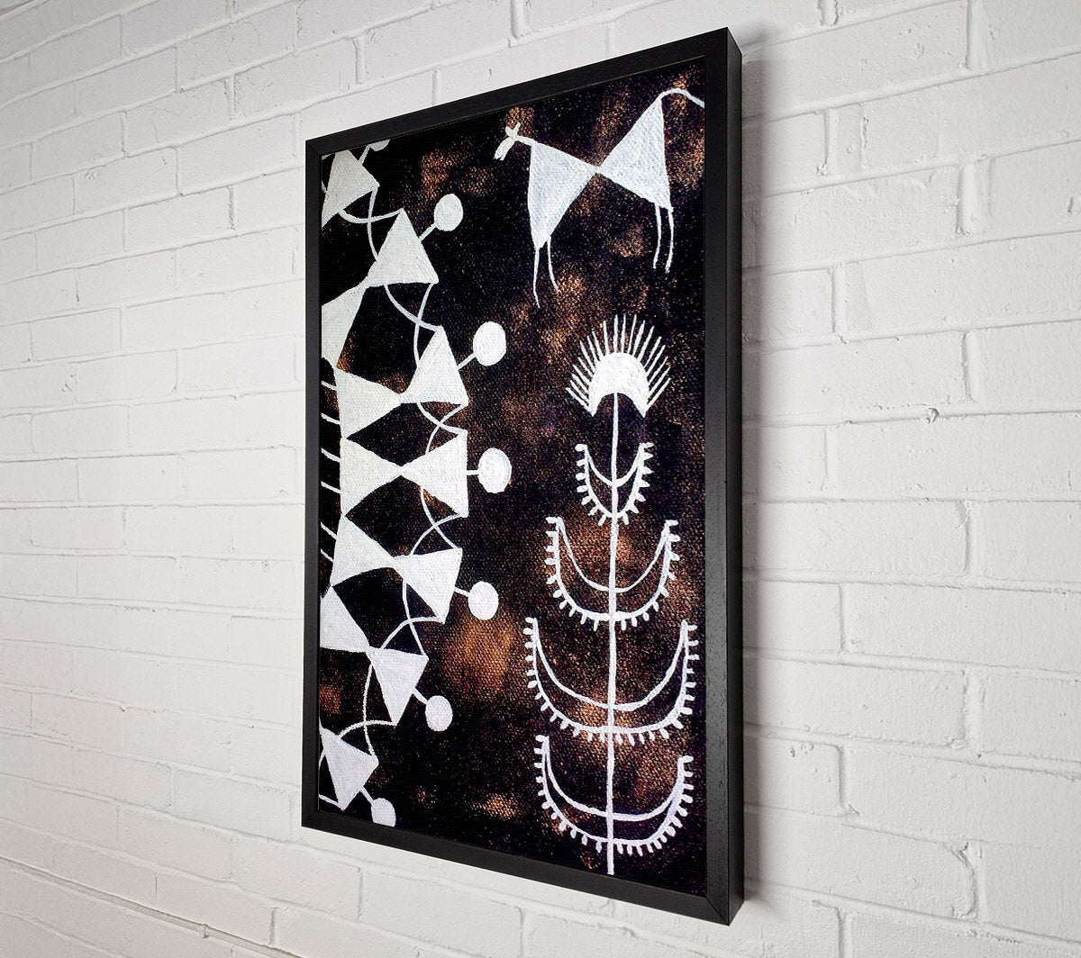 Aboriginal Warli Tarpa Dance Canvas Art