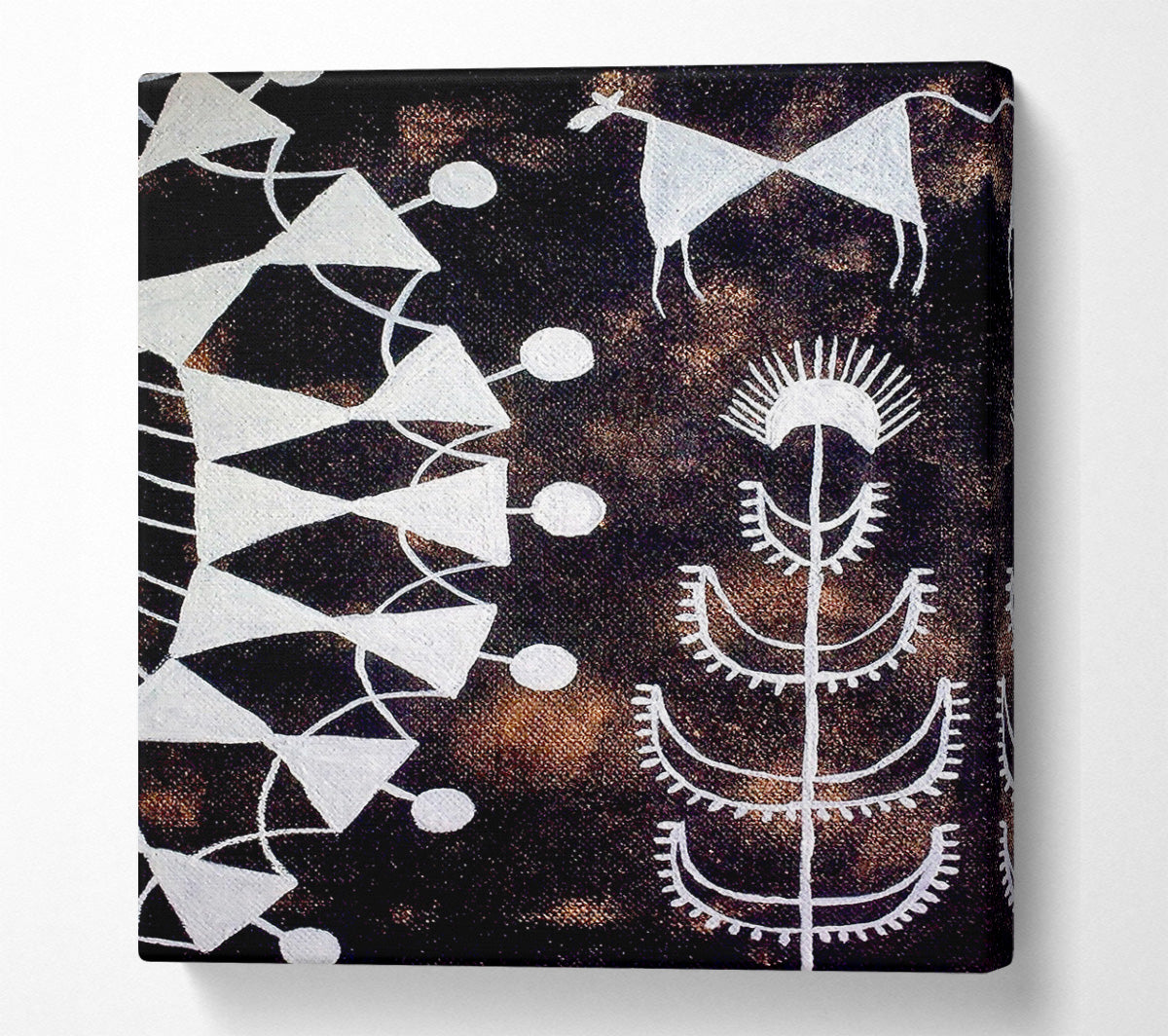 Aboriginal Warli Tarpa Dance Canvas Art