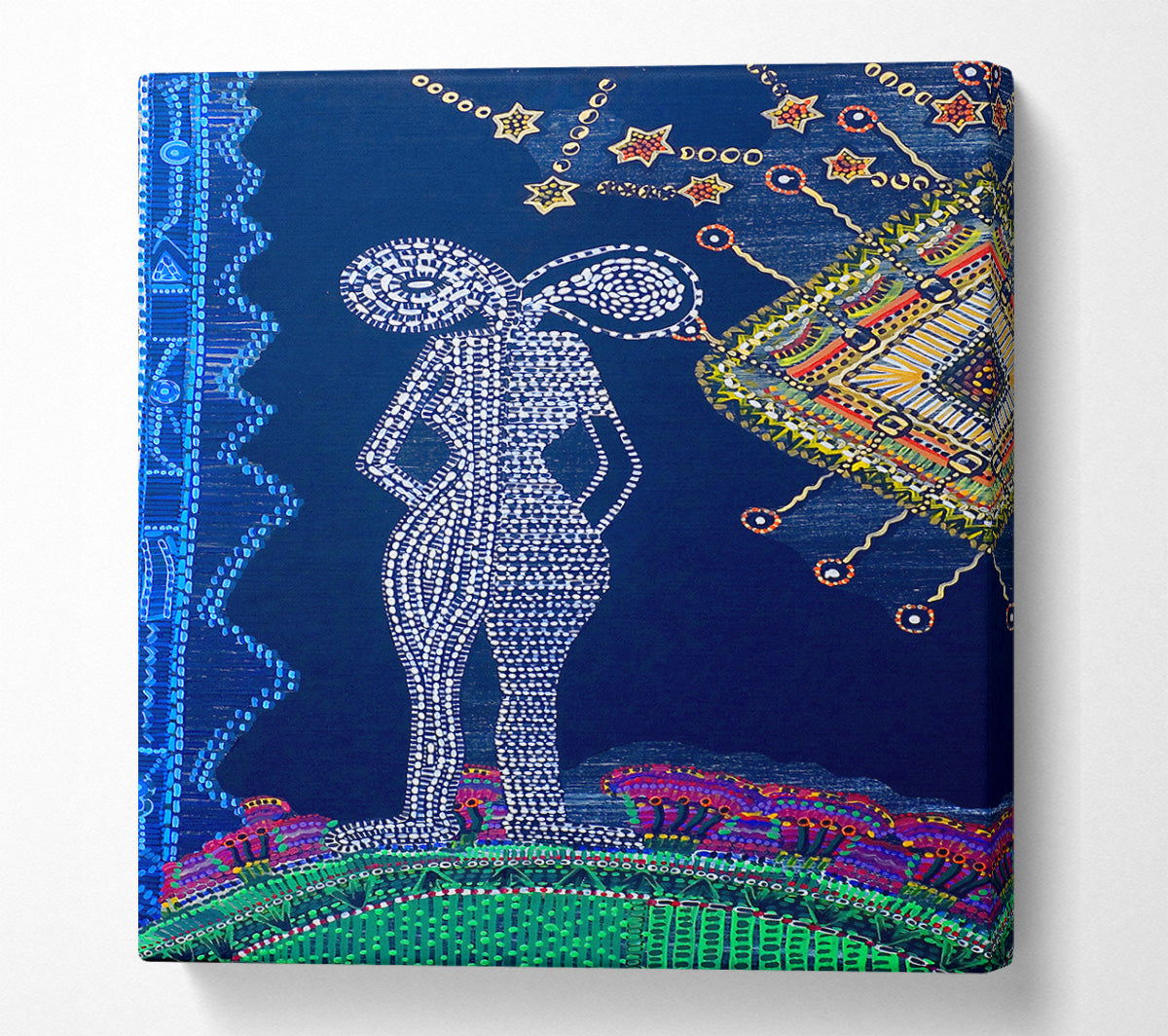 Aboriginal Twin Flame Canvas Art