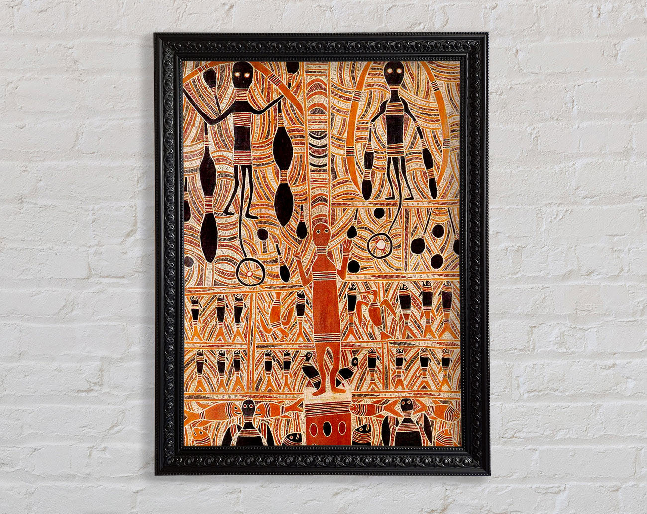 Aboriginal Marika Mathaman Framed Print