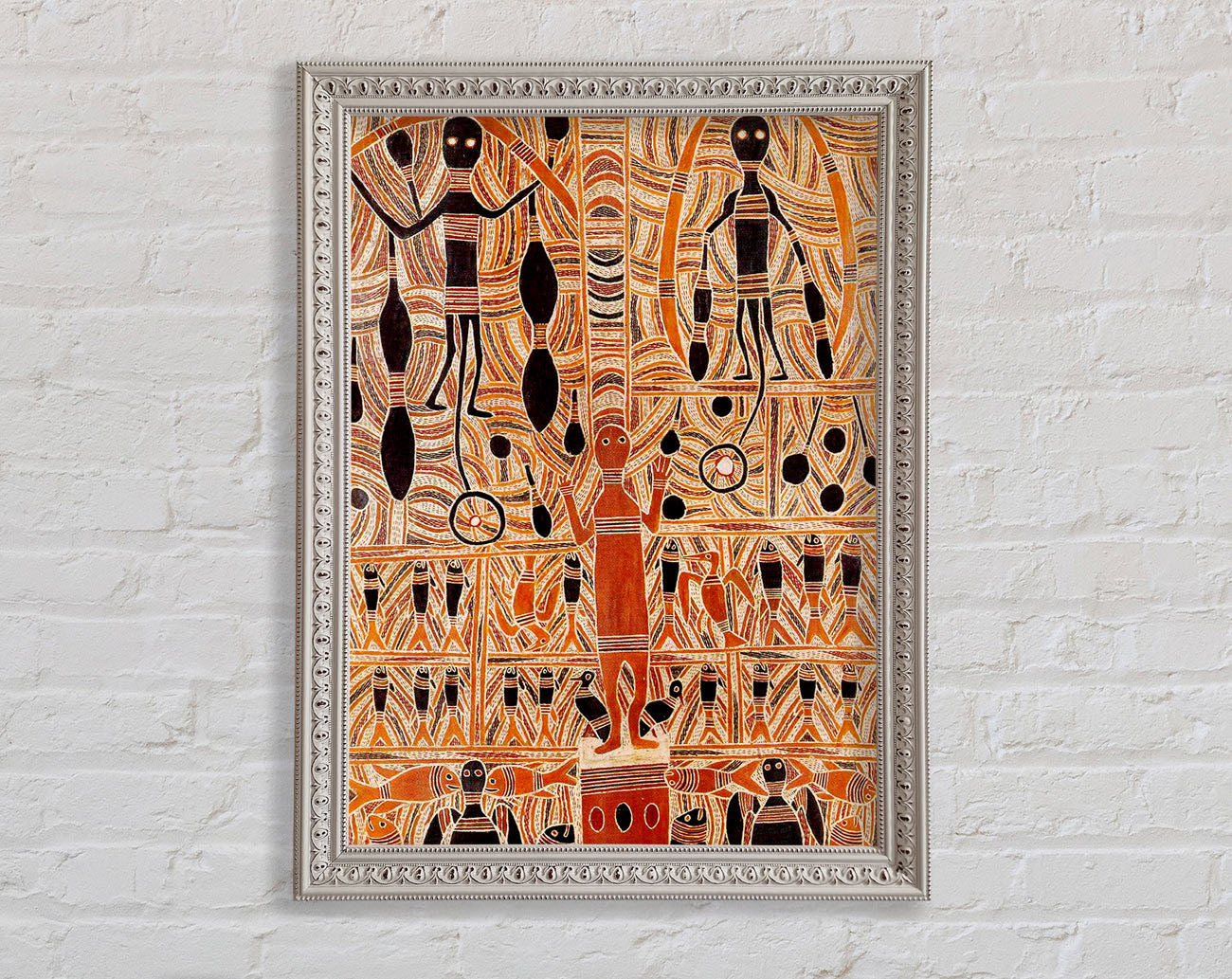 Aboriginal Marika Mathaman Framed Print