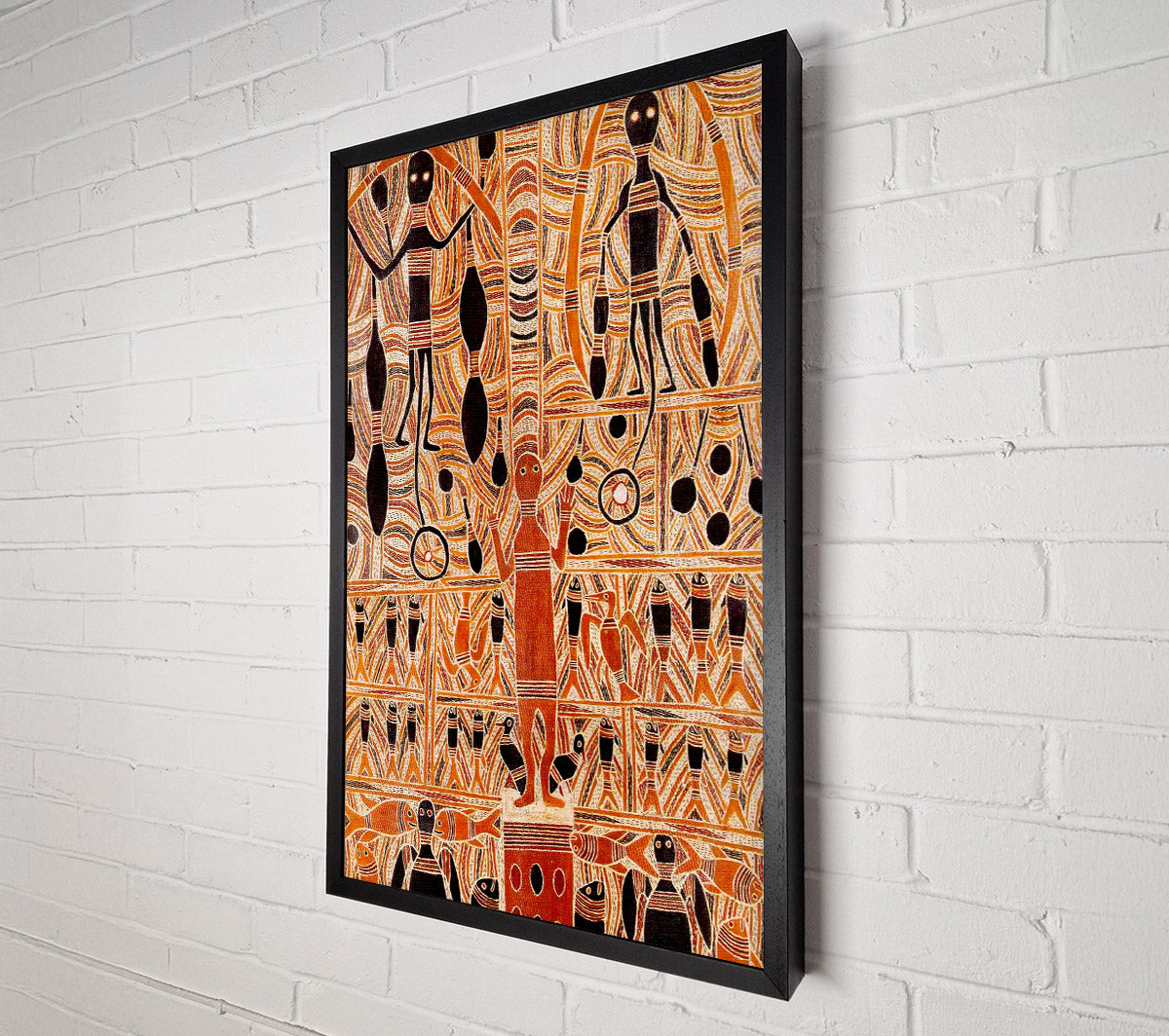 Aboriginal Marika Mathaman Canvas Print