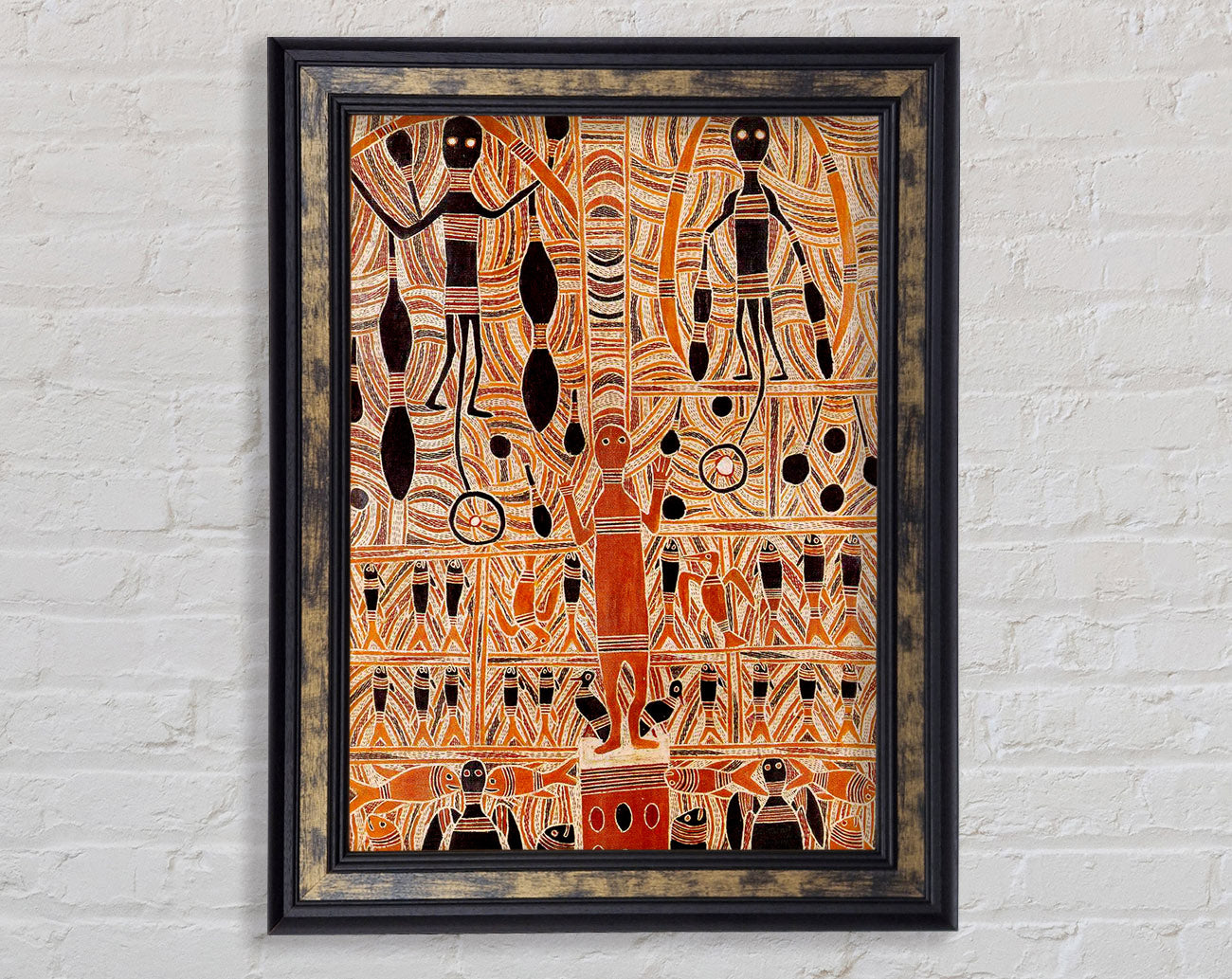 Aboriginal Marika Mathaman Framed Print