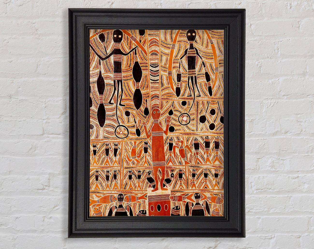 Aboriginal Marika Mathaman Framed Print