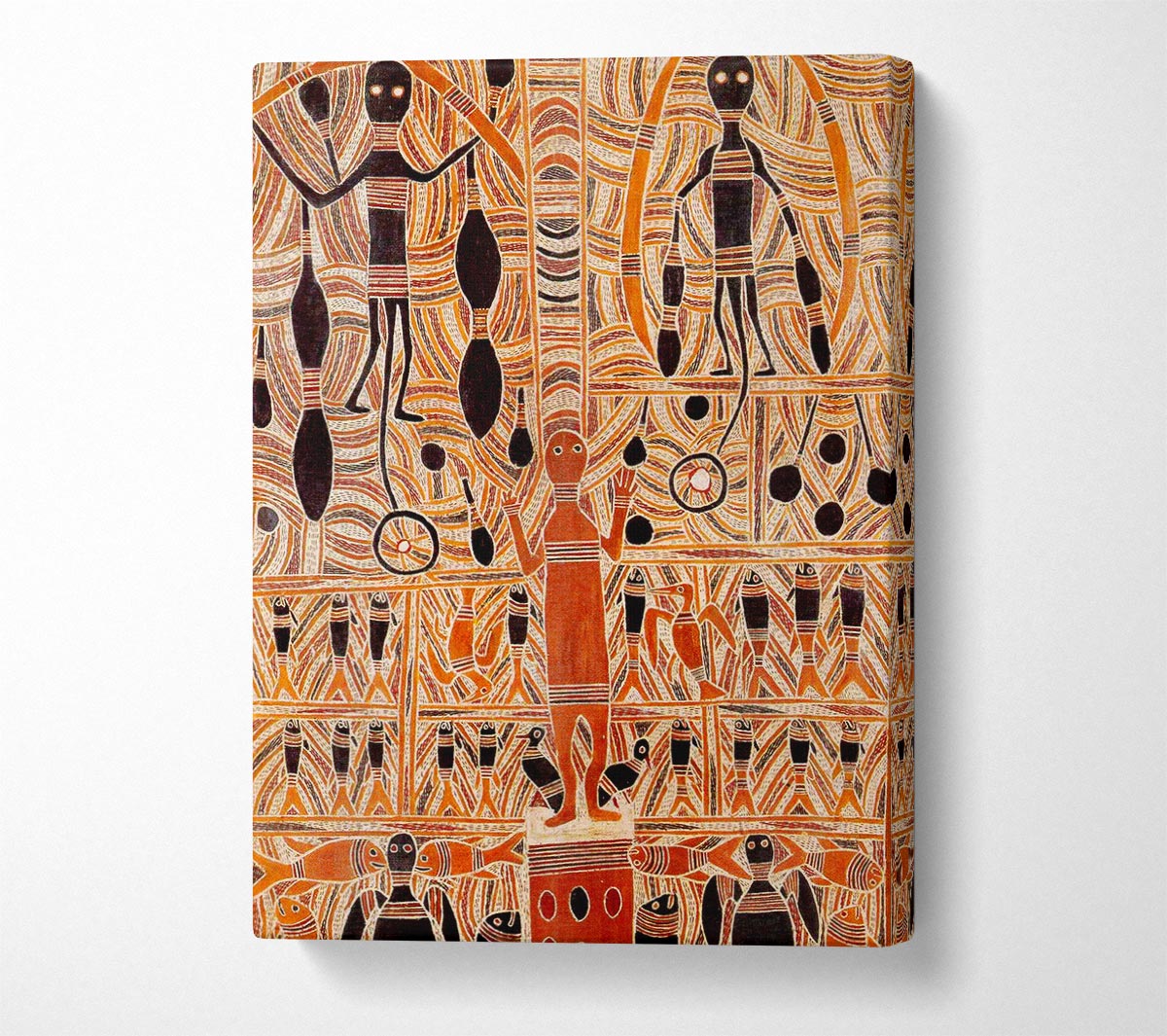 Aboriginal Marika Mathaman Canvas Print
