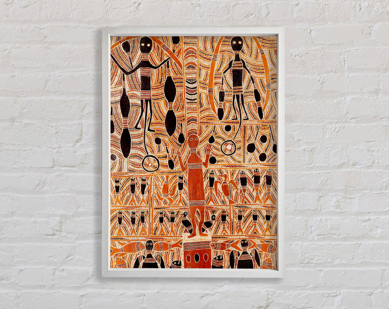 Aboriginal Marika Mathaman Framed Print
