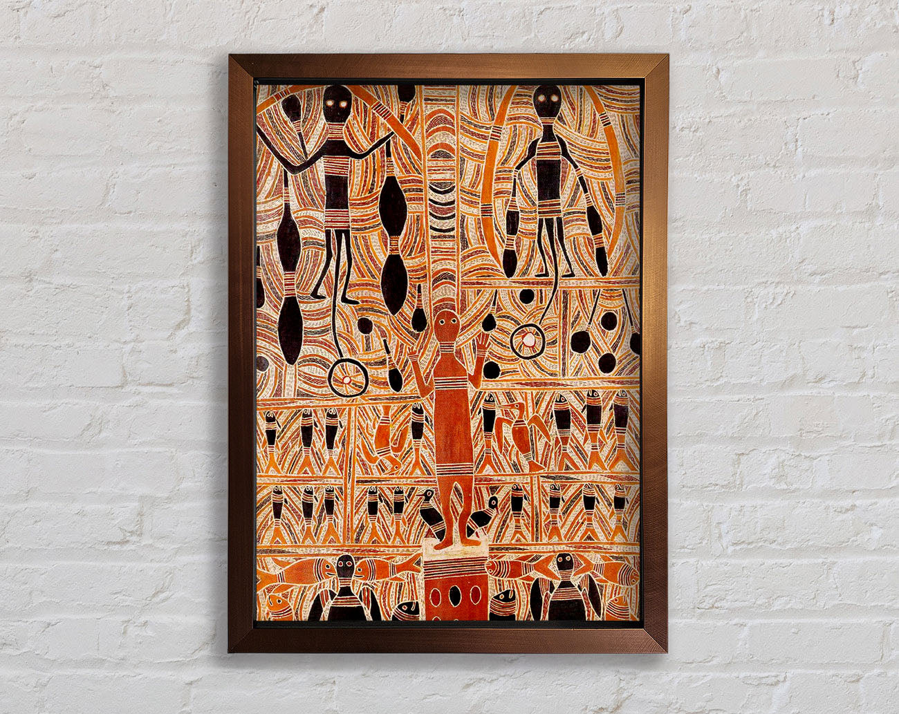 Aboriginal Marika Mathaman Framed Print