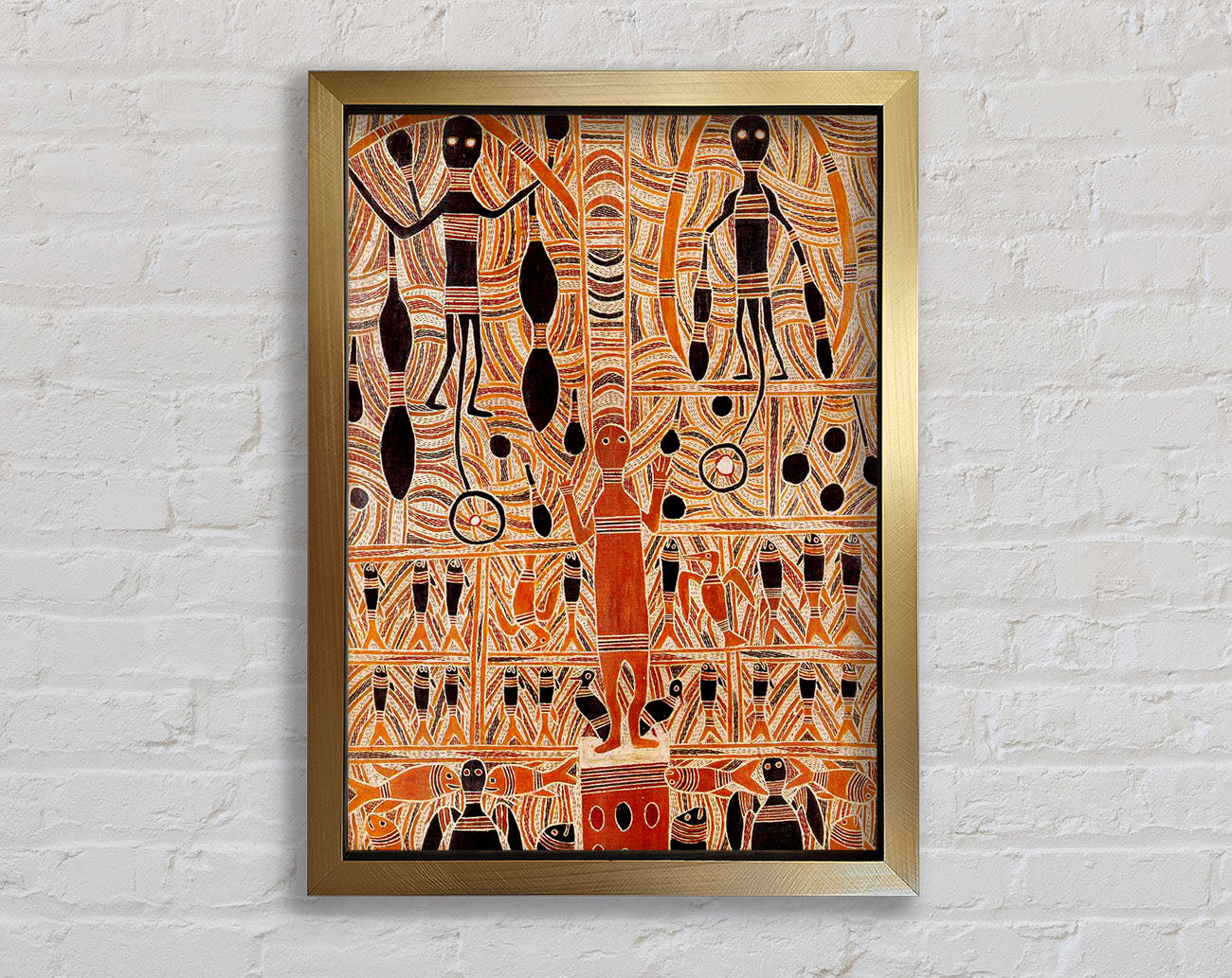 Aboriginal Marika Mathaman Framed Print