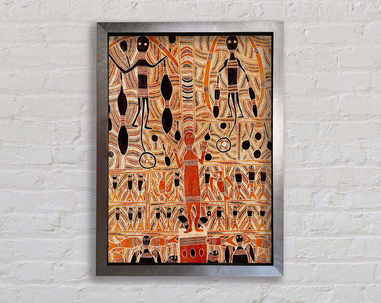 Aboriginal Marika Mathaman Framed Print