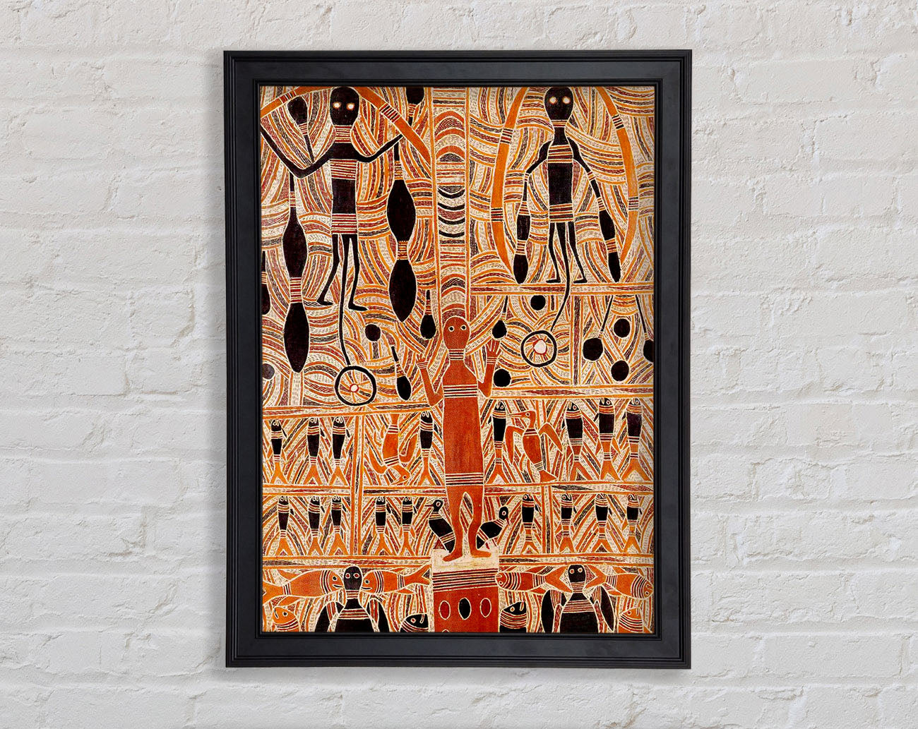 Aboriginal Marika Mathaman Framed Print