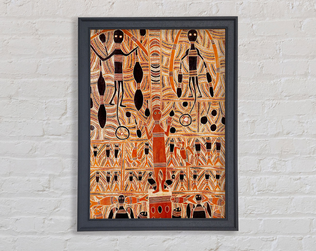 Aboriginal Marika Mathaman Framed Print