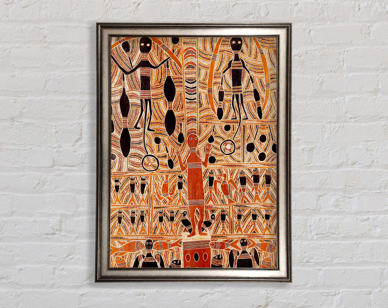 Aboriginal Marika Mathaman Framed Print