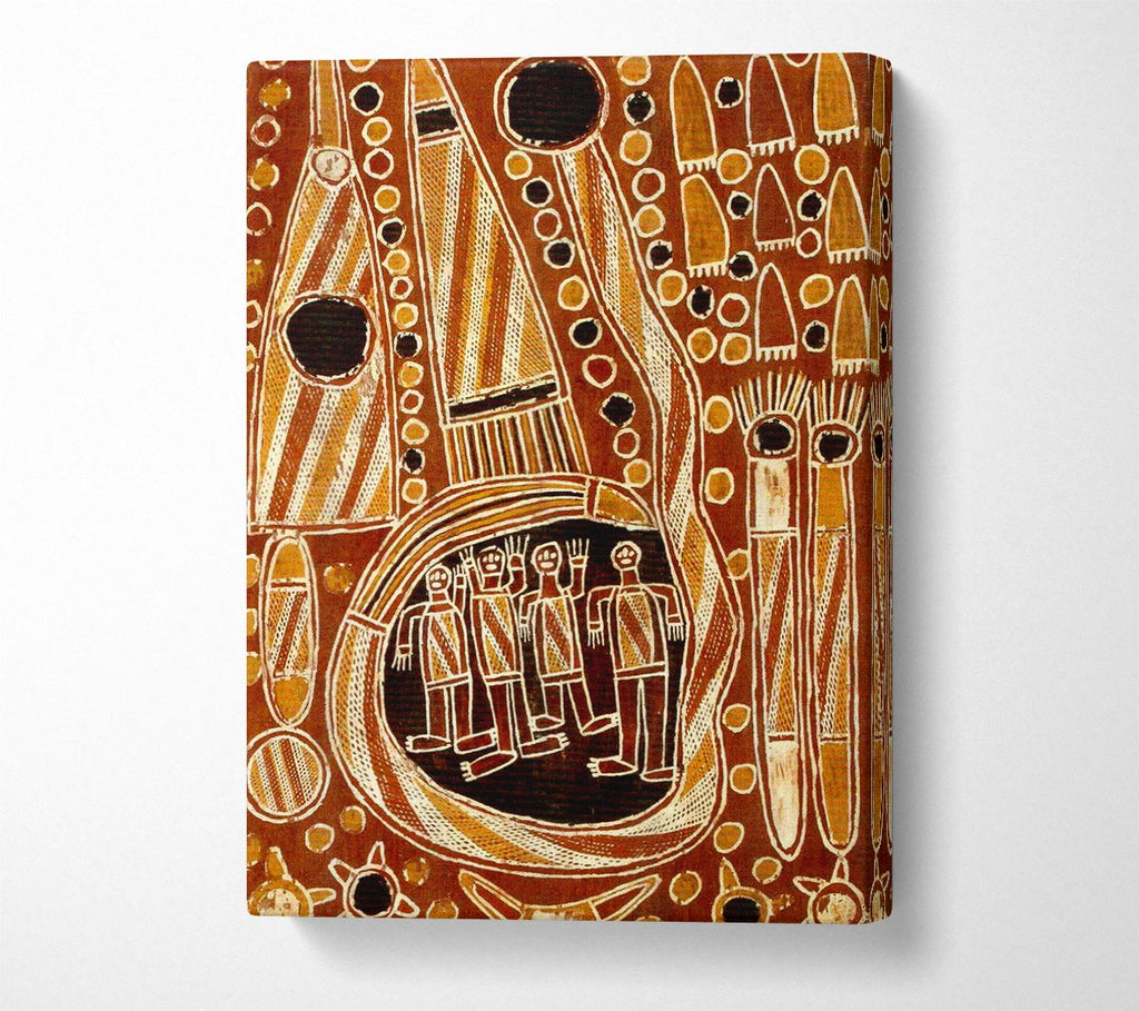 Aboriginal Dawidi Mca Canvas Print