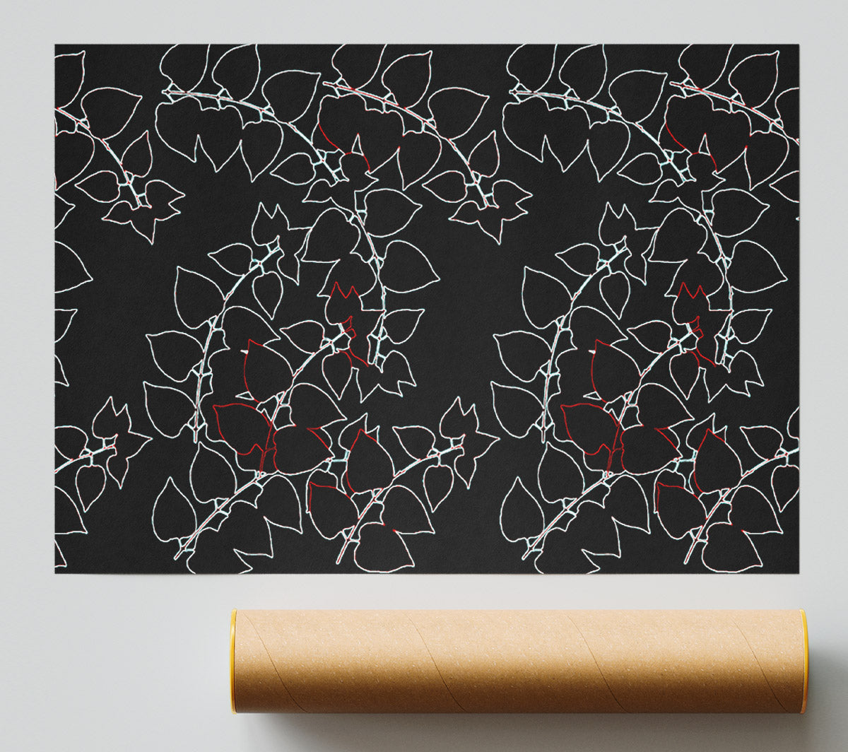 Abstarct Neon Floral Giclee Print