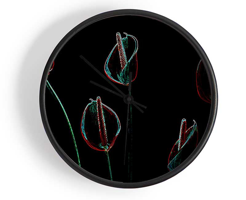Abstarct Neon Night Flowers