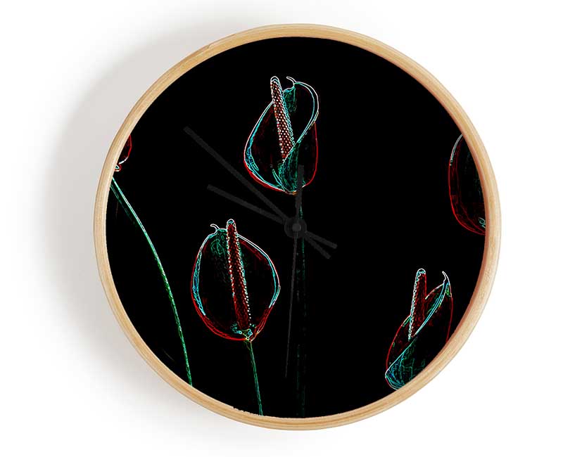 Abstarct Neon Night Flowers