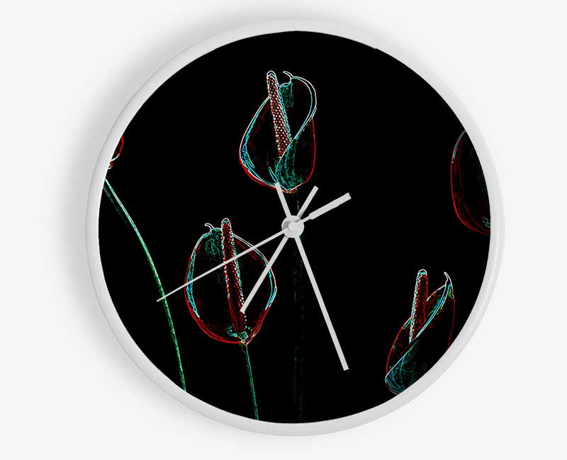 Abstarct Neon Night Flowers
