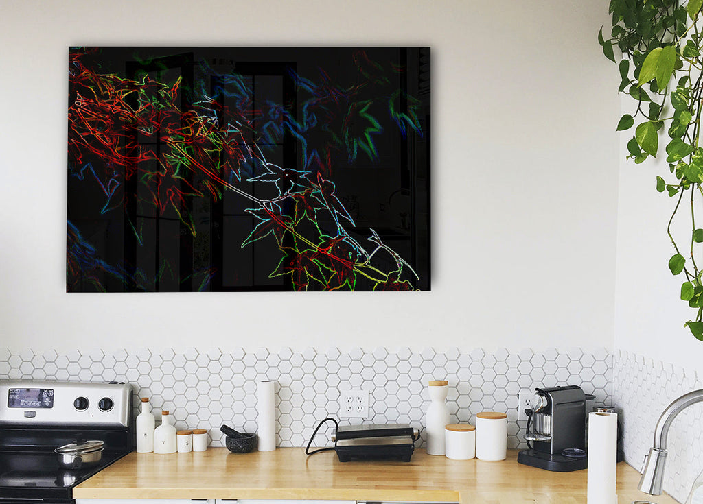 Abstarct Neon Floral 08