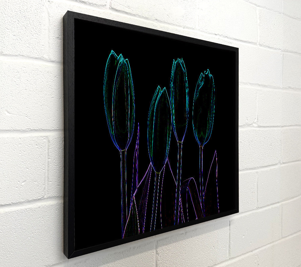 Abstarct Neon Floral 30