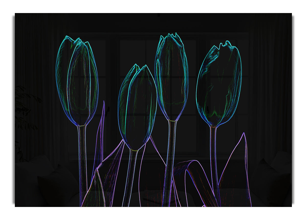 Abstarct Neon Floral 30