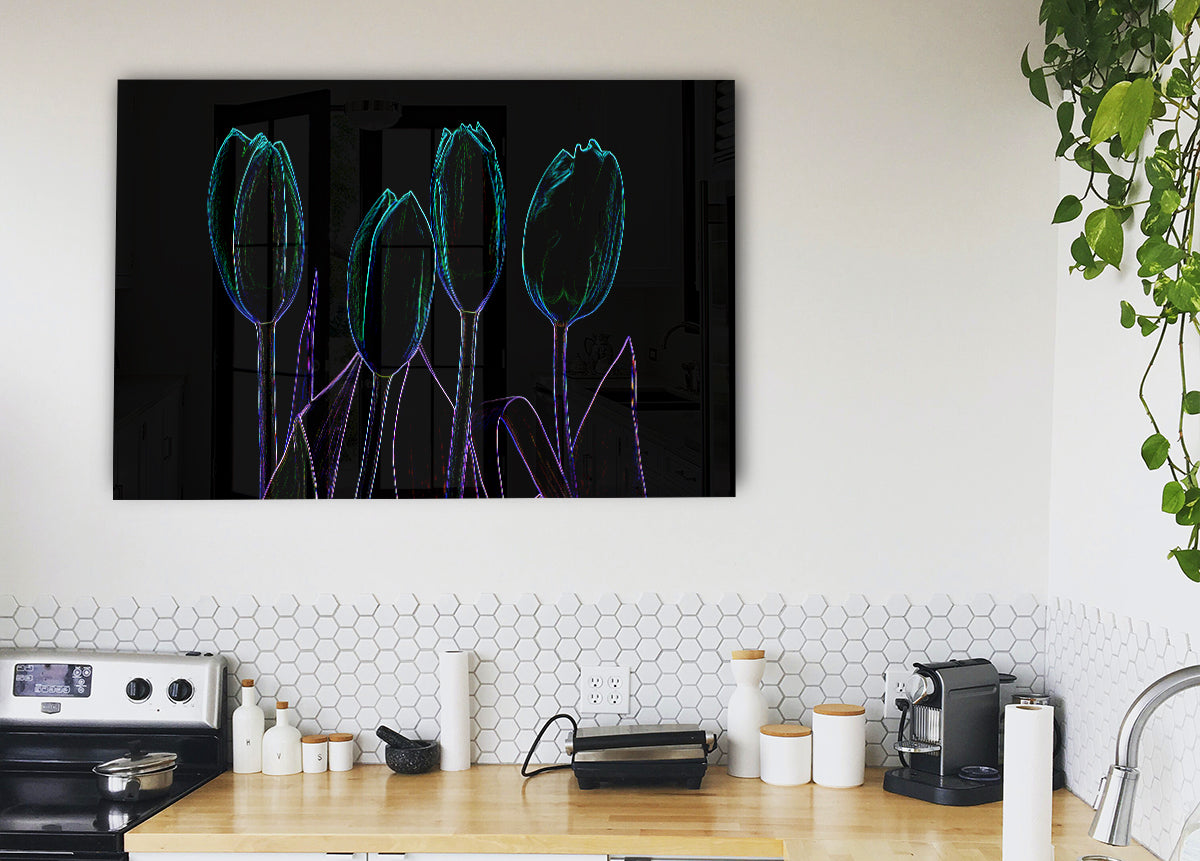 Abstarct Neon Floral 30