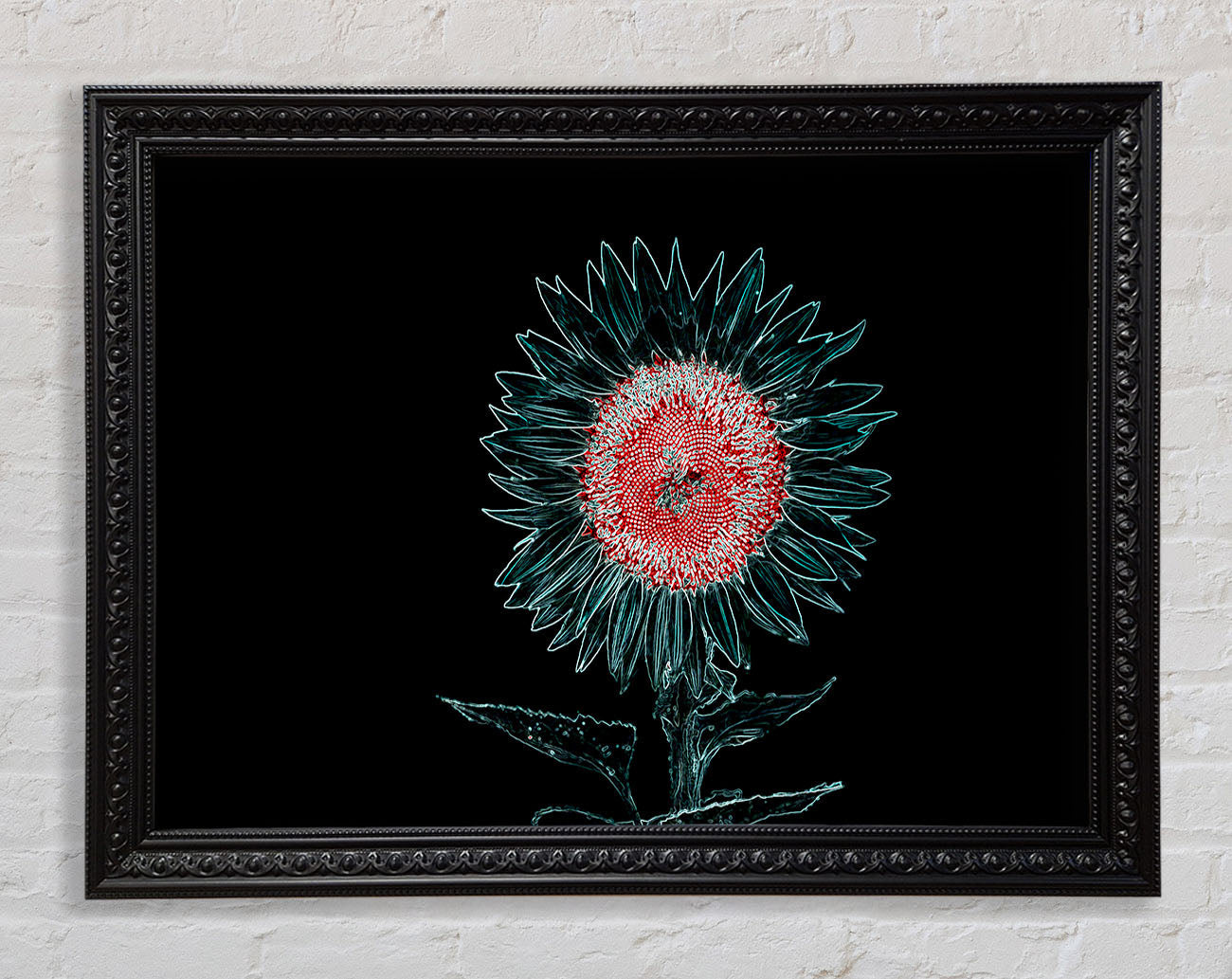 Abstract Neon Floral 20 Framed Print