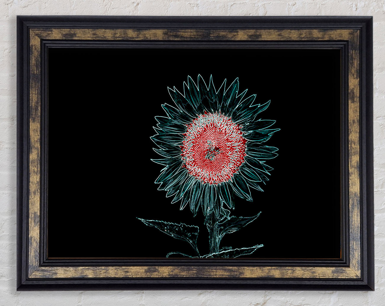 Abstract Neon Floral 20 Framed Print