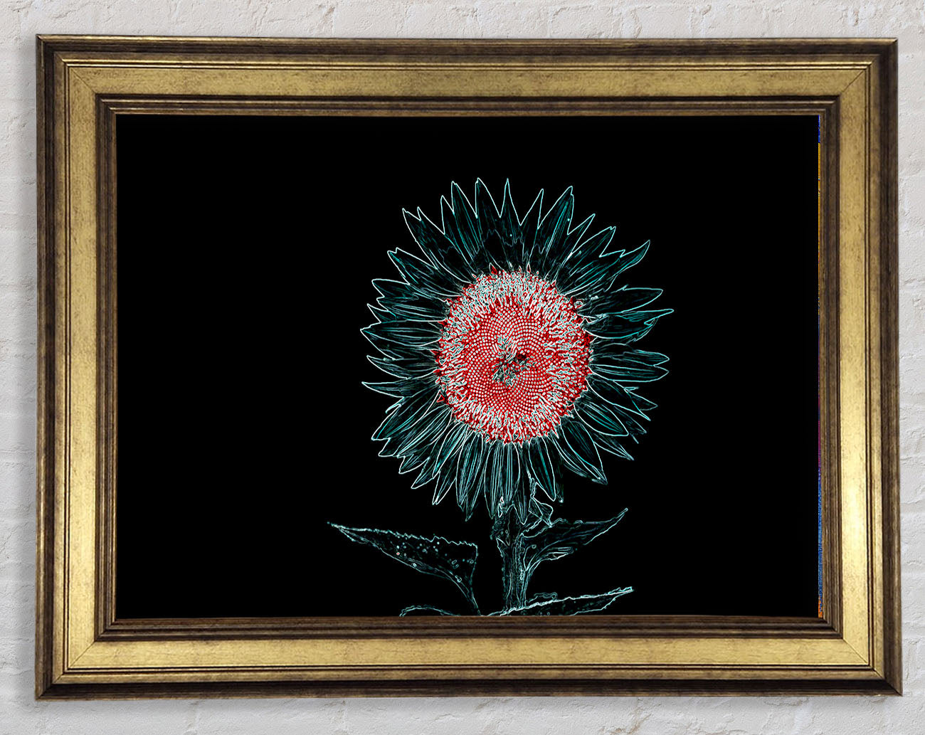 Abstract Neon Floral 20 Framed Print