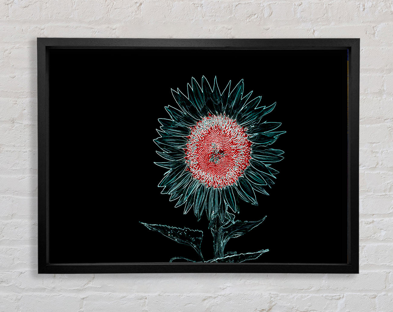 Abstract Neon Floral 20 Framed Print