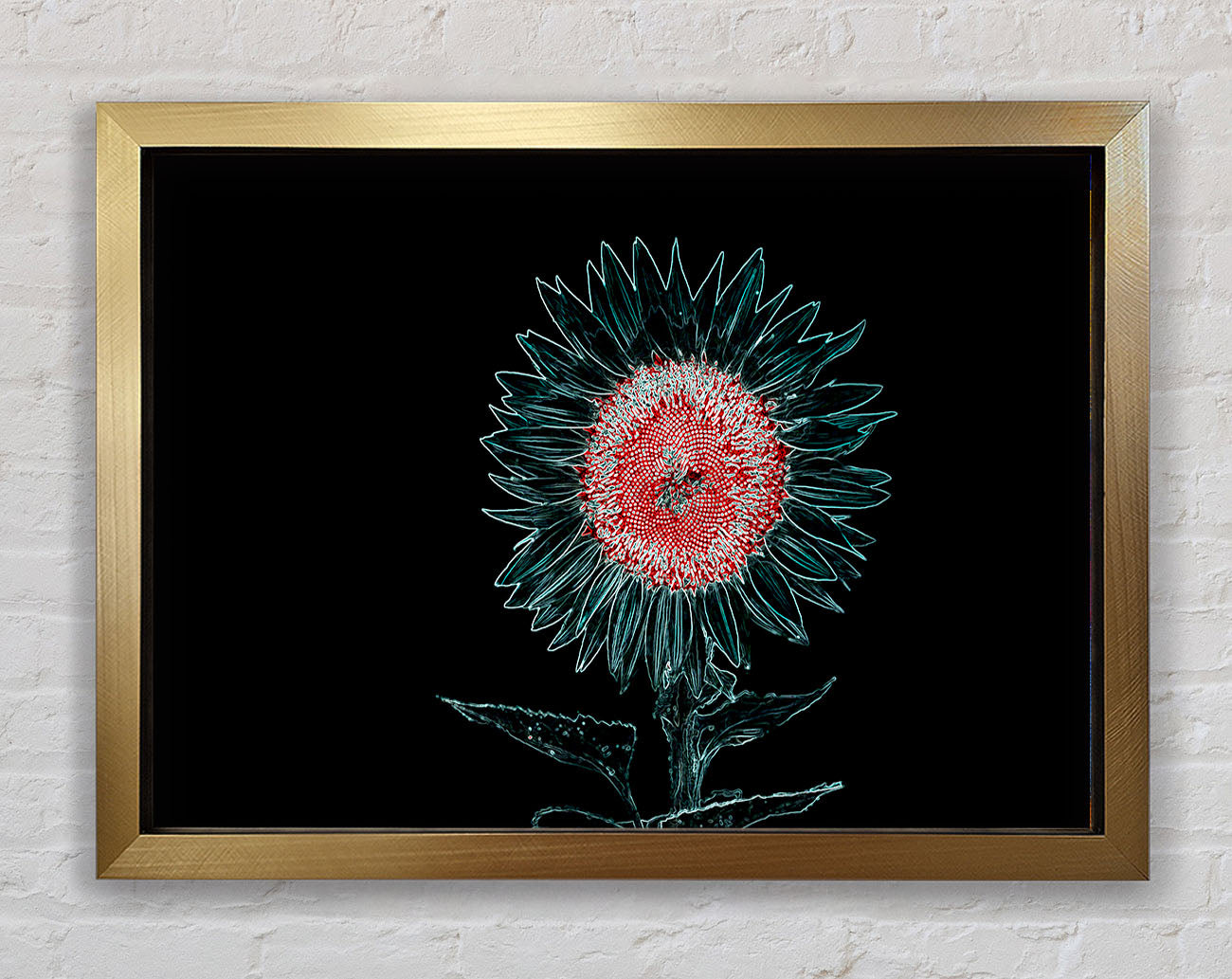 Abstract Neon Floral 20 Framed Print