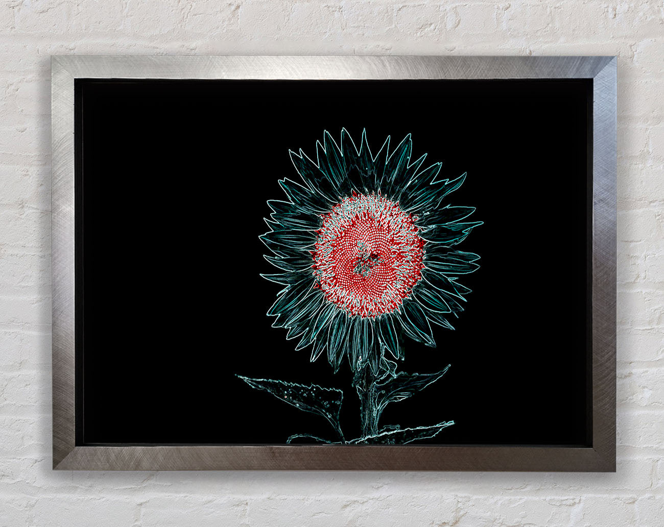 Abstract Neon Floral 20 Framed Print