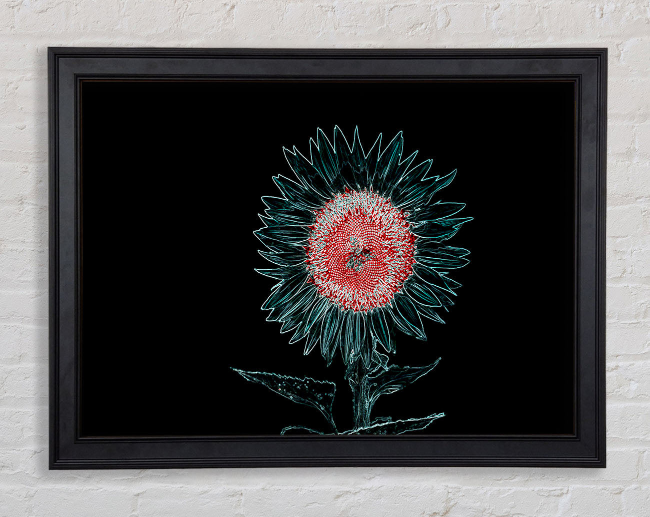 Abstract Neon Floral 20 Framed Print