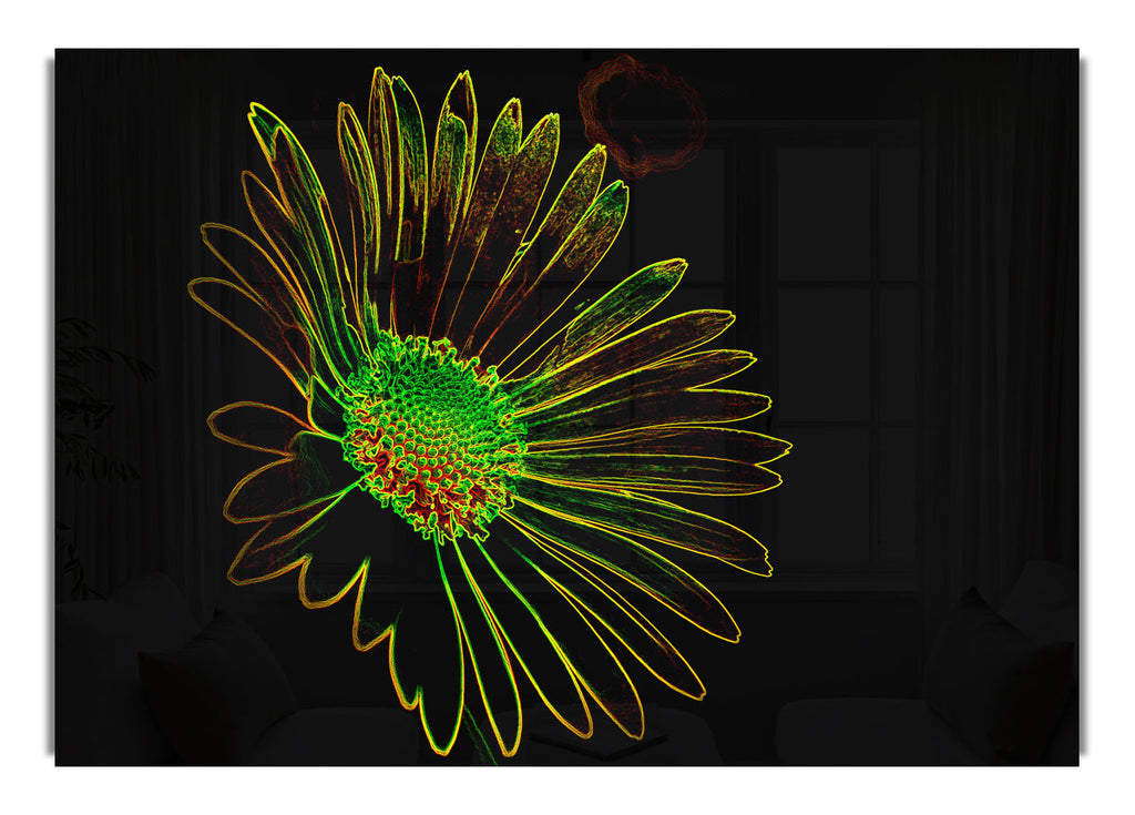 Abstarct Neon Floral 13