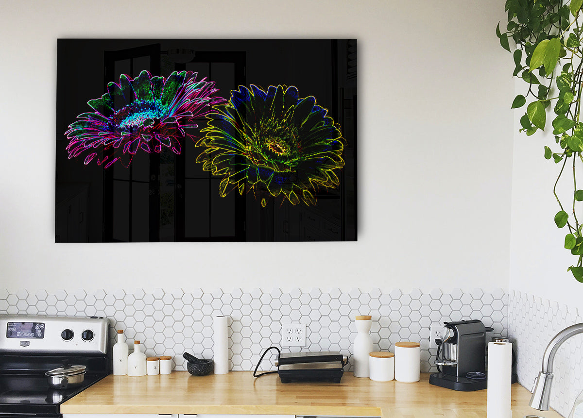 Abstarct Neon Floral 12