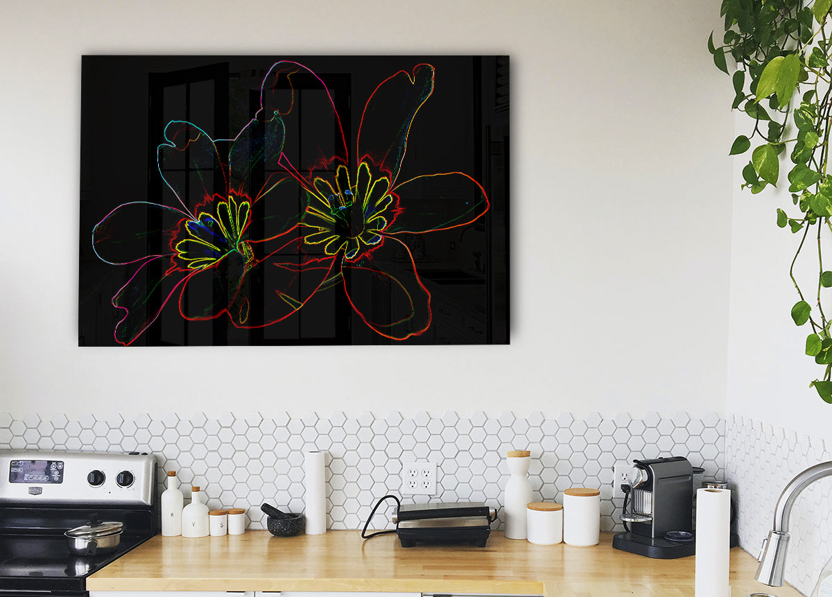 Abstarct Neon Floral 38
