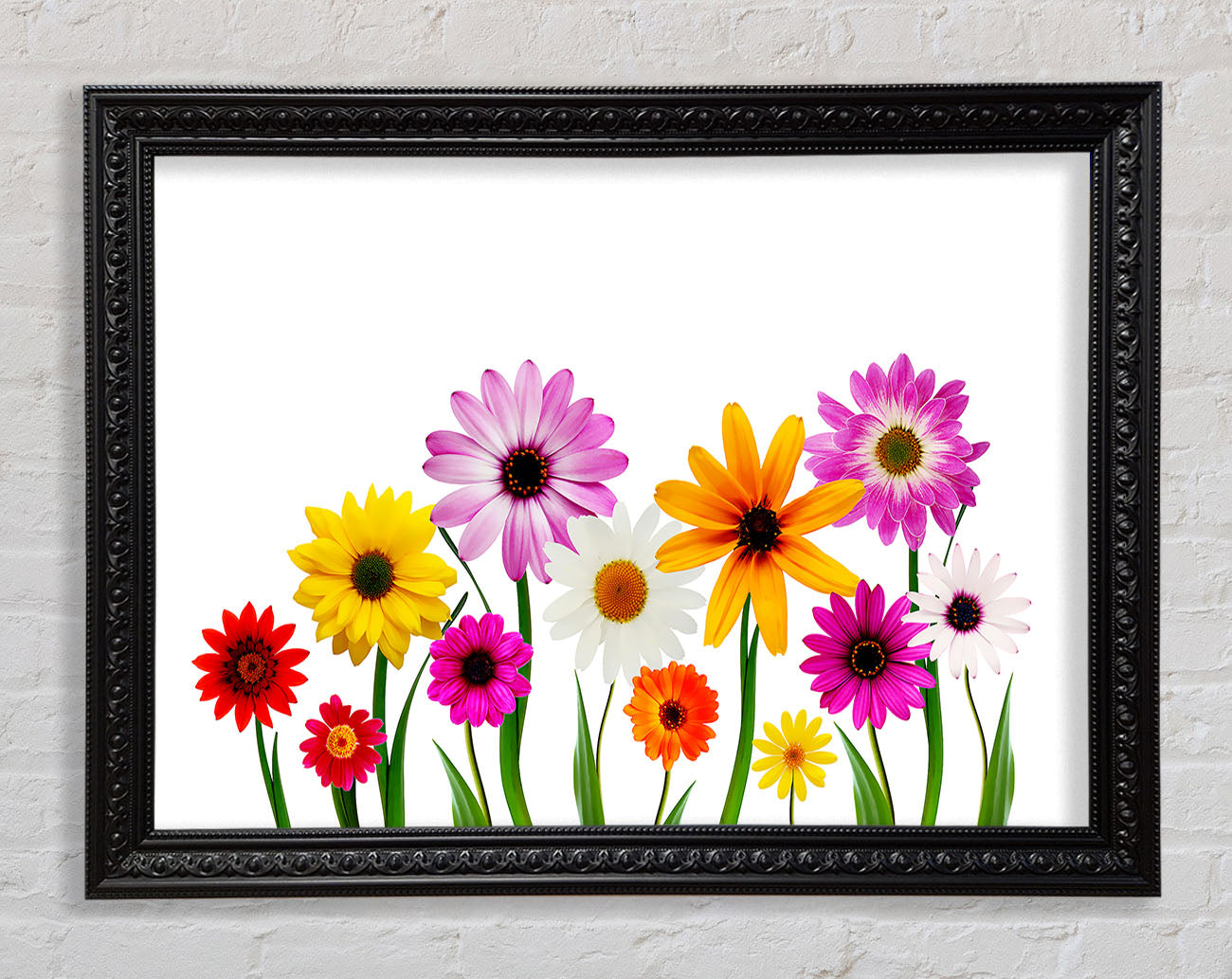 Garden Flower Party Framed Print