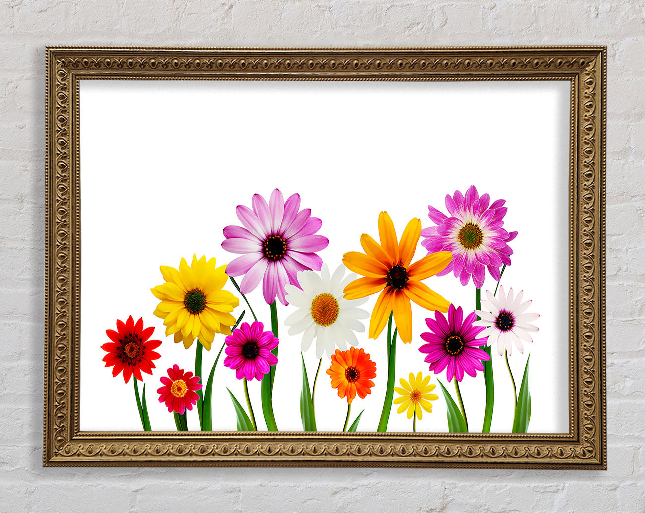 Garden Flower Party Framed Print