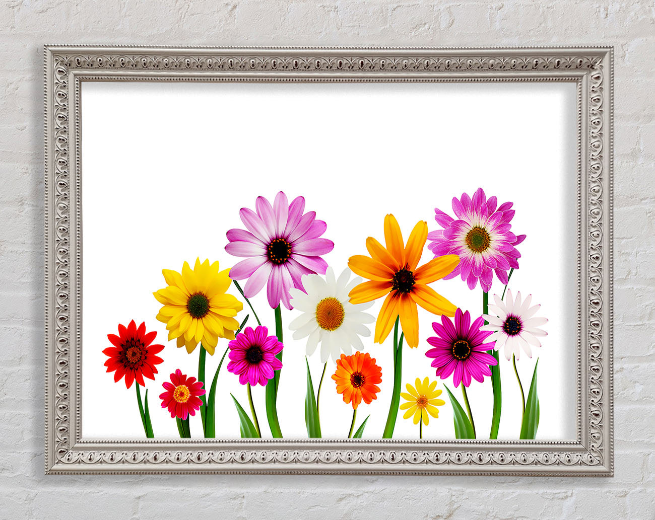 Garden Flower Party Framed Print